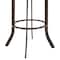 Armen Living Pharaoh Swivel 30" Auburn Bay and Brown Faux Leather Bar Stool 721535743308 - alternate 4